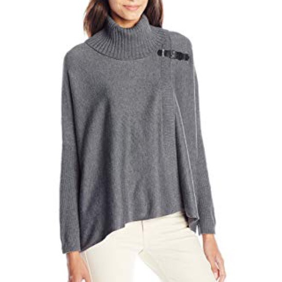 Calvin Klein Sweaters - Calvin Klein | Turtleneck Poncho Sweater
